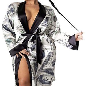 Money Print Robes